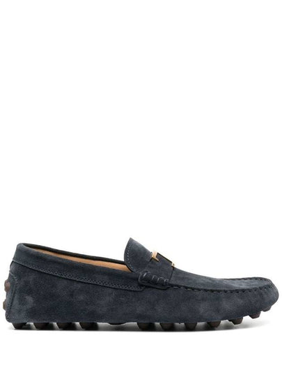 Timeless Gommino Suede Driving Shoes Navy - TOD'S - BALAAN 2