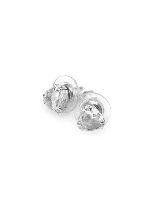 Matrix Trilliant Cut Stud Earrings White Silver - SWAROVSKI - BALAAN 5