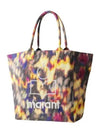 Yenky Logo Print Small Tote Bag Ocher Black - ISABEL MARANT - BALAAN 2