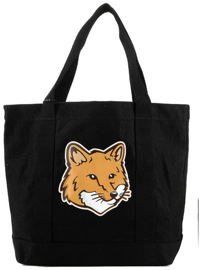 Fox Head Print Tote Bag Black - MAISON KITSUNE - BALAAN 2