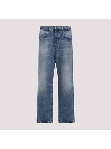 Denim Straight Pants BM51E35Y99 415 INDIGO BLUE - GIVENCHY - BALAAN 1