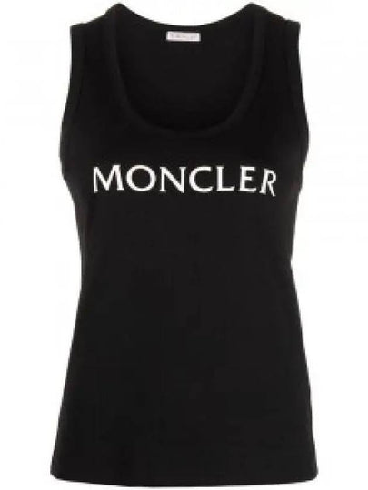 Logo Print Sleeveless Black - MONCLER - BALAAN 2