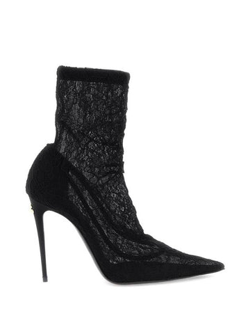 23 fw CORDONETTO Lace Ankle Boots Dolce GABBANA CT0959 AP739 8B956 B0230744622 - DOLCE&GABBANA - BALAAN 1