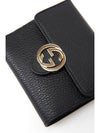 GG Interlocking Half Wallet Black - GUCCI - BALAAN 4