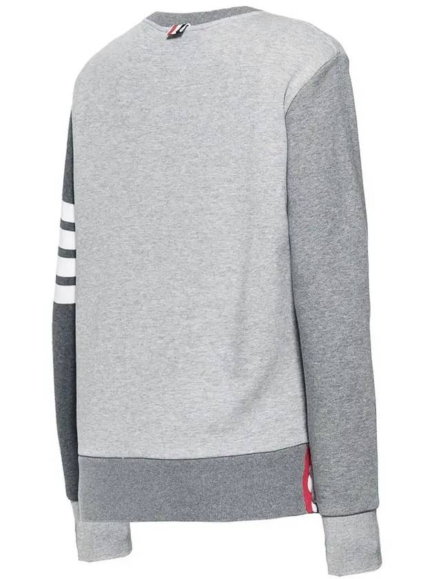 4 Bar Striped Knit Top Grey - THOM BROWNE - BALAAN 4