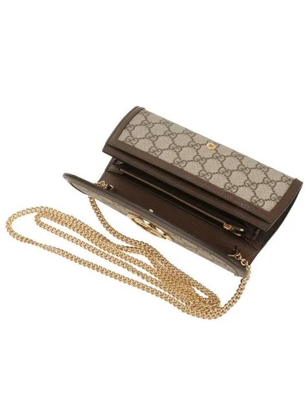 Women's Blondie Continental Ebony Supreme Chain Long Wallet Beige - GUCCI - BALAAN 5