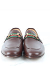 Horsebit Web Leather Loafer 8 270 - GUCCI - BALAAN 3