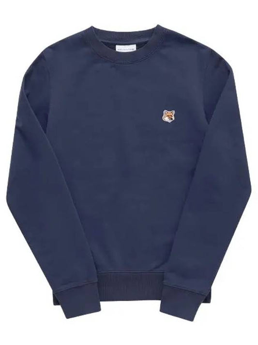 Fox Head Patch Regular Sweatshirt Midnight Blue - MAISON KITSUNE - BALAAN 2