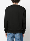 Boke Flower Embroidered Logo Cotton Sweatshirt Black - KENZO - BALAAN 5