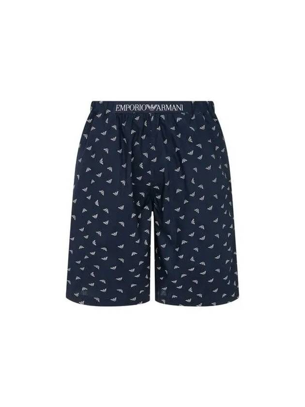 UNDERWEAR Men s Patterned Cotton Bermuda Shorts Navy - EMPORIO ARMANI - BALAAN 1