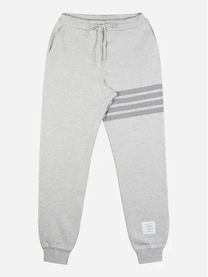 Men's Diagonal Training Cotton Track Pants Grey - THOM BROWNE - BALAAN 2