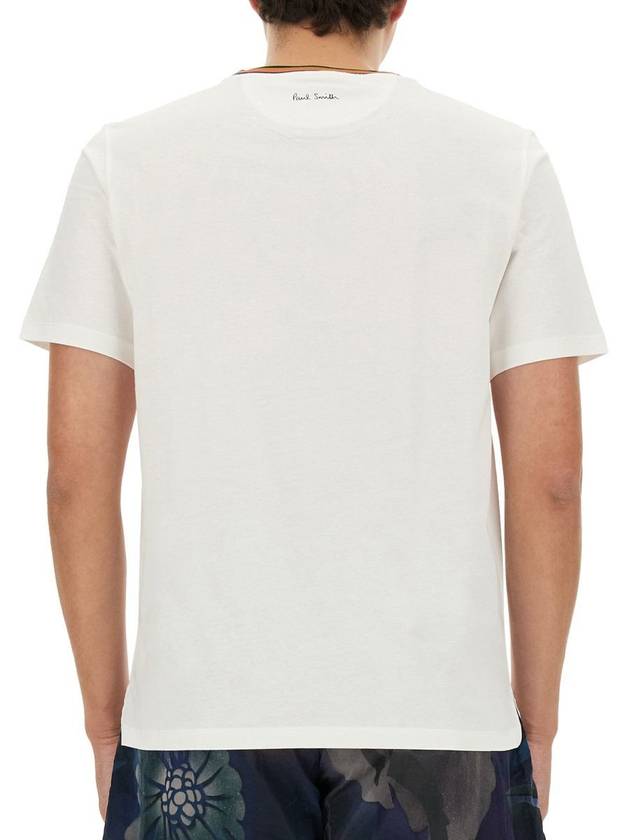 round neck short sleeve t-shirt white - PAUL SMITH - BALAAN 4