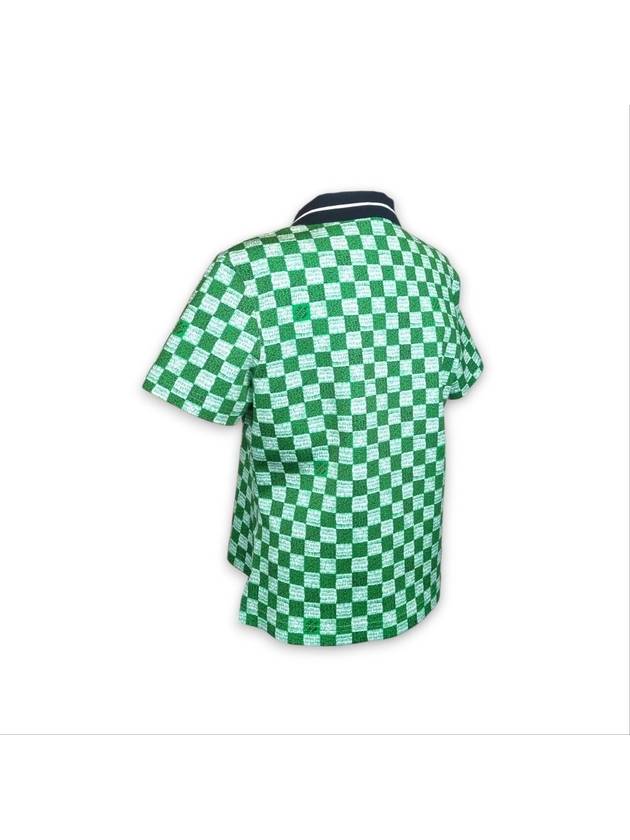 LV Match Checkerboard Polo Shirt 1AA8YR - LOUIS VUITTON - BALAAN 4