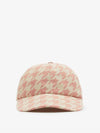 Houndstooth Base Ball Cap Pink - BURBERRY - BALAAN 2