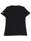 Tennis Court Cotton Shorts Sleeve T-Shirt Black - HYDROGEN - BALAAN 4