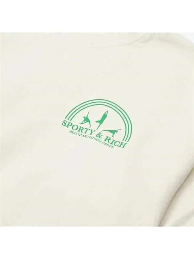 Wellness Studio Logo Sweatshirt Cream - SPORTY & RICH - BALAAN 5