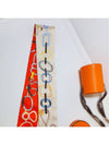 do r? boucl? twilly scarf orange cream - HERMES - BALAAN 3