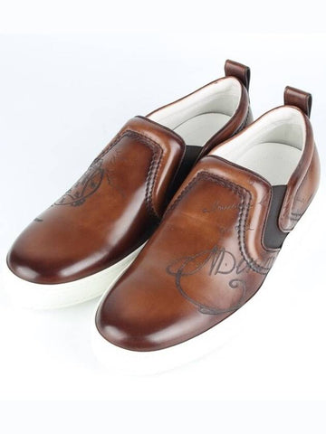 Strip Toe Leather Slip On 9 5 285 - BERLUTI - BALAAN 1