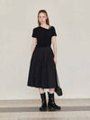 Pleated Banding Long Skirt Black - LESEIZIEME - BALAAN 1