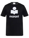 Karman Logo Short Sleeve T-Shirt Black - ISABEL MARANT - BALAAN 3