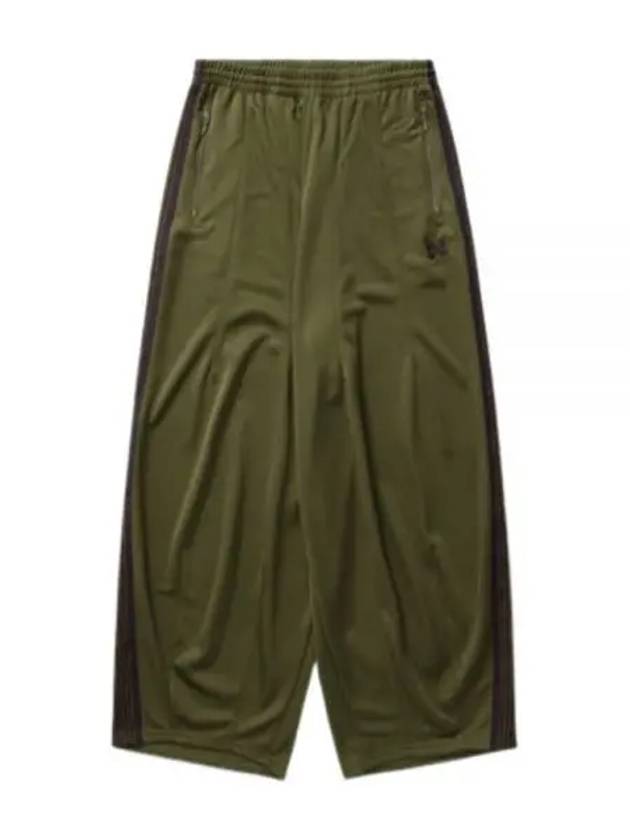 H D Track Pant Olive OT232 Poly Smooth pants - NEEDLES - BALAAN 1