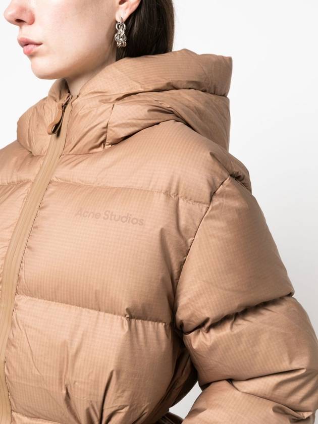 High-neck Puffer Padding Brown - ACNE STUDIOS - BALAAN 6