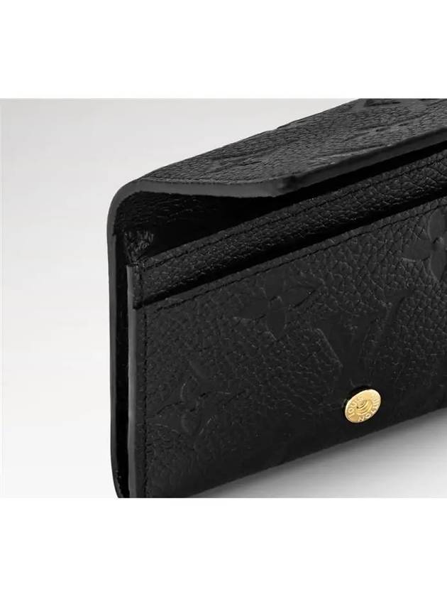 Monogram Embossed Leather Business Card Wallet Black - LOUIS VUITTON - BALAAN 5