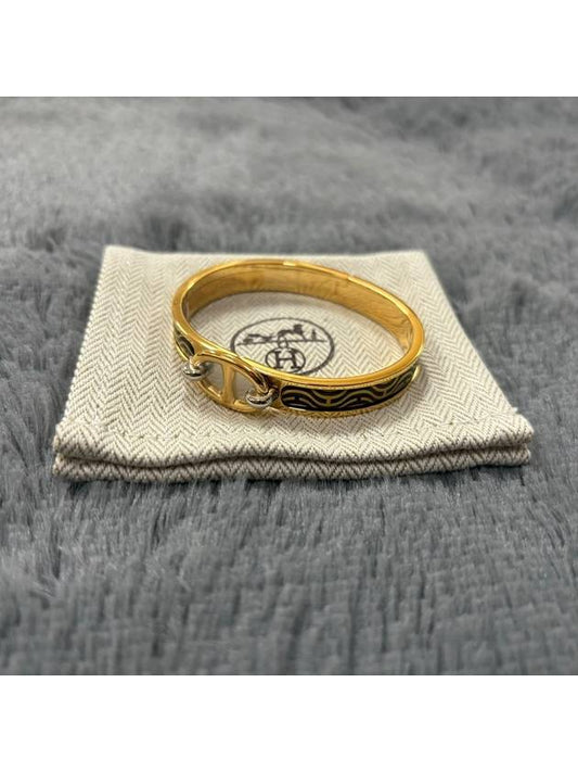 Mini Click Chandal Bracelet PM Black Gold - HERMES - BALAAN 2