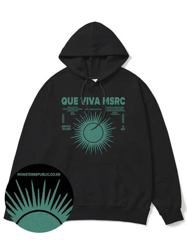 Viva MSRC Jade Green Overfit Hoodie Black - MONSTER REPUBLIC - BALAAN 1