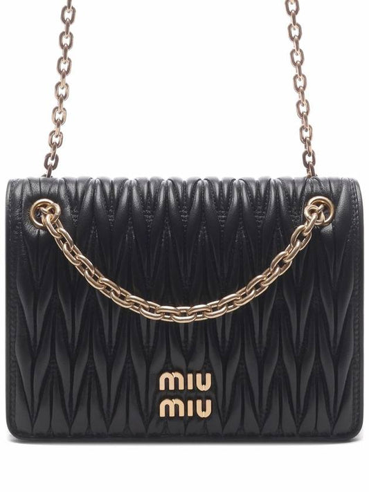 Materasse Nappa Leather Mini Bag Black - MIU MIU - BALAAN 2