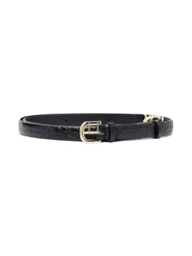 Double Claps Leather Belt Black - TOTEME - BALAAN 2