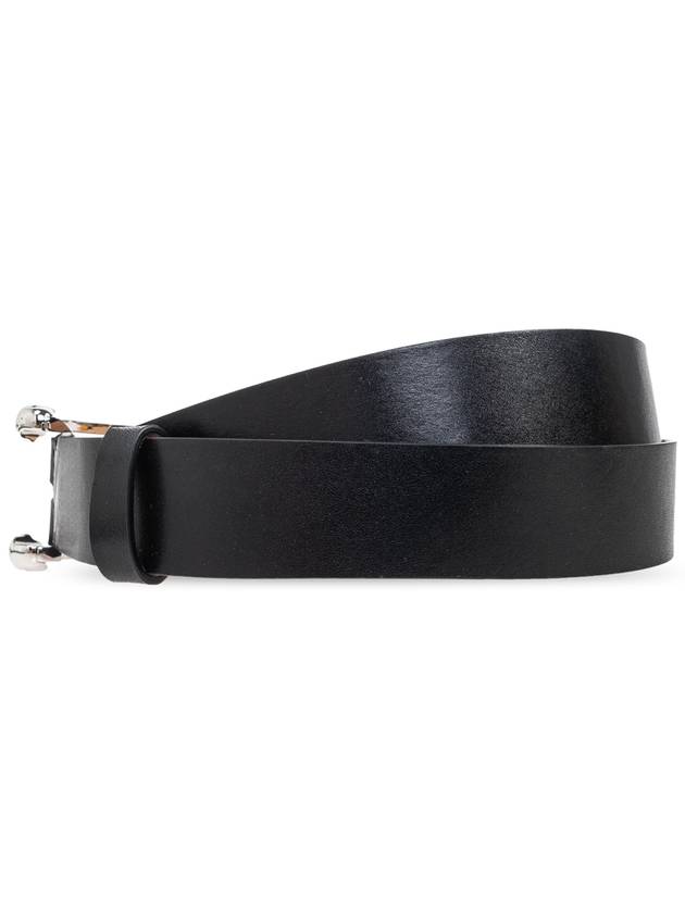 Alexander McQueen Leather Belt, Men's, Black - ALEXANDER MCQUEEN - BALAAN 3