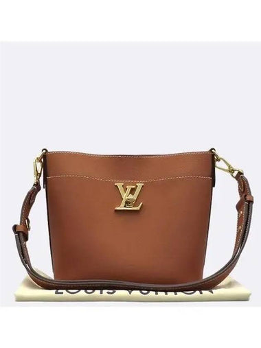 M24165 Brown color Lock and Walk cognac shoulder bag - LOUIS VUITTON - BALAAN 1