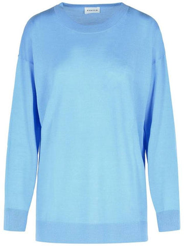 P.A.R.O.S.H. 'Over' Sweater In Light Blue Wool Blend - P.A.R.O.S.H. - BALAAN 1