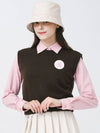 Crew neck knit vest BROWN - MONBIRDIE GOLF - BALAAN 5