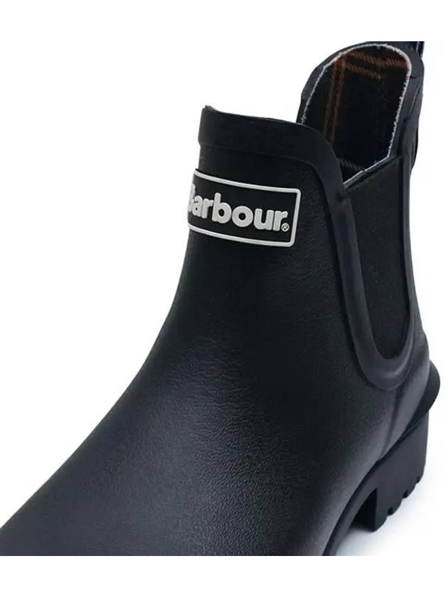 Wilton Wellington Chelsea Rain Boots Black - BARBOUR - BALAAN 7