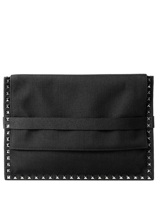 Men's Clutch Bag Black - VALENTINO - BALAAN.