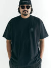 Stamped Heavy Cotton T Shirt Black - BOOVOOM - BALAAN 2