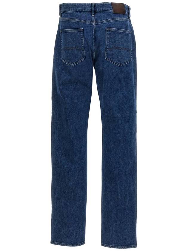 Slim straight jeans washed blue - BERLUTI - BALAAN 3