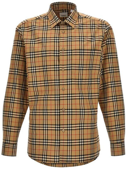 Vintage Check Pattern Long Sleeve Shirt Beige - BURBERRY - BALAAN 2