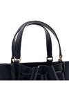 Women's McGraw Logo Leather Tote Bag Black - TORY BURCH - BALAAN 9