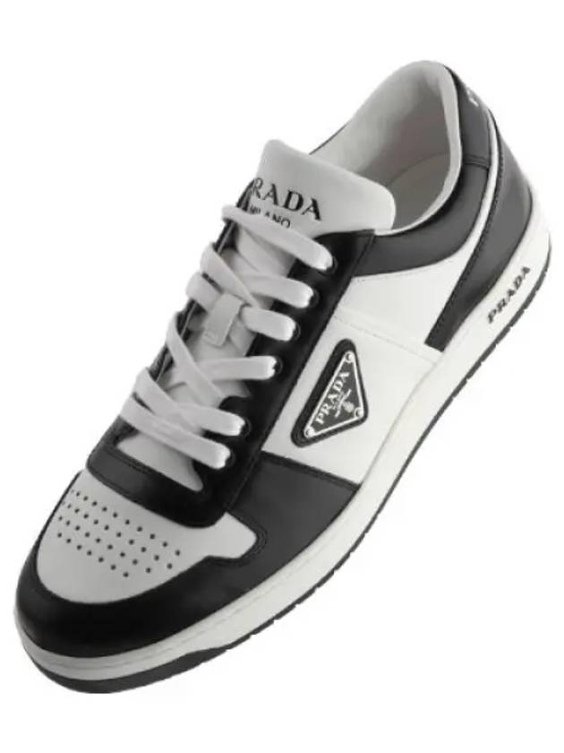 Downtown Leather Sneakers Men s Running Shoes - PRADA - BALAAN 1