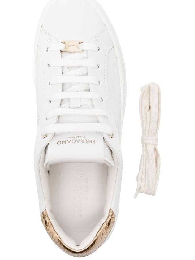 Salvatore Sneakers 030573769352001 P24 WHITE - SALVATORE FERRAGAMO - BALAAN 3