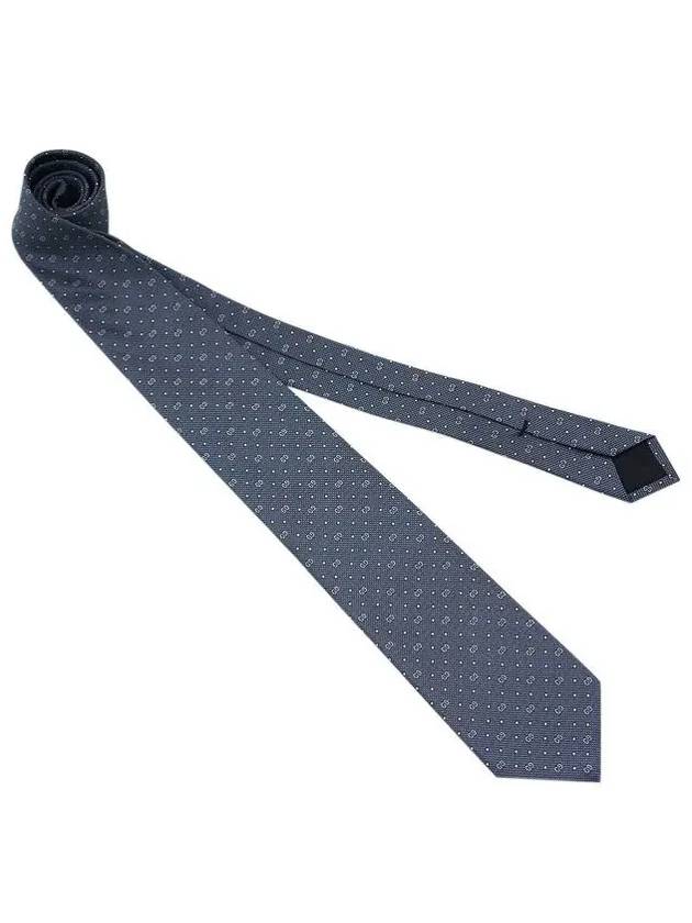GG Dot Pattern Silk Tie Grey - GUCCI - BALAAN 3