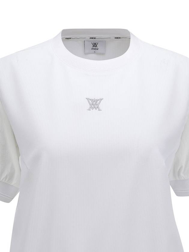 Official WOMEN MESH BLOCK SHORT T SHIRT WH - ANEWGOLF - BALAAN 5