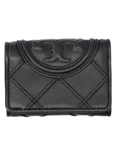 Fleming Small Half Wallet Black - TORY BURCH - BALAAN 2