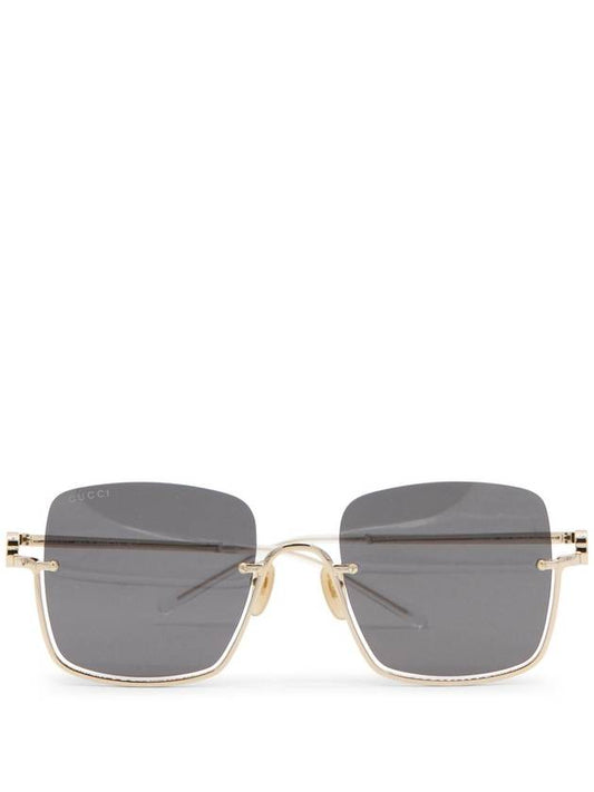 Eyewear Square Frame Sunglasses Grey - GUCCI - BALAAN 1