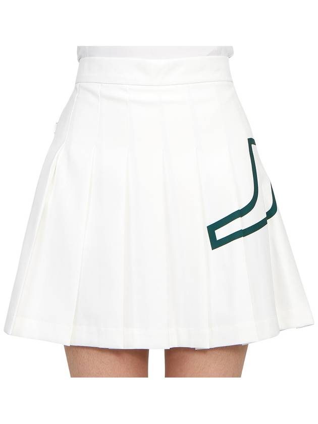 Women's Naomi Pleated Skirt White - J.LINDEBERG - BALAAN 6