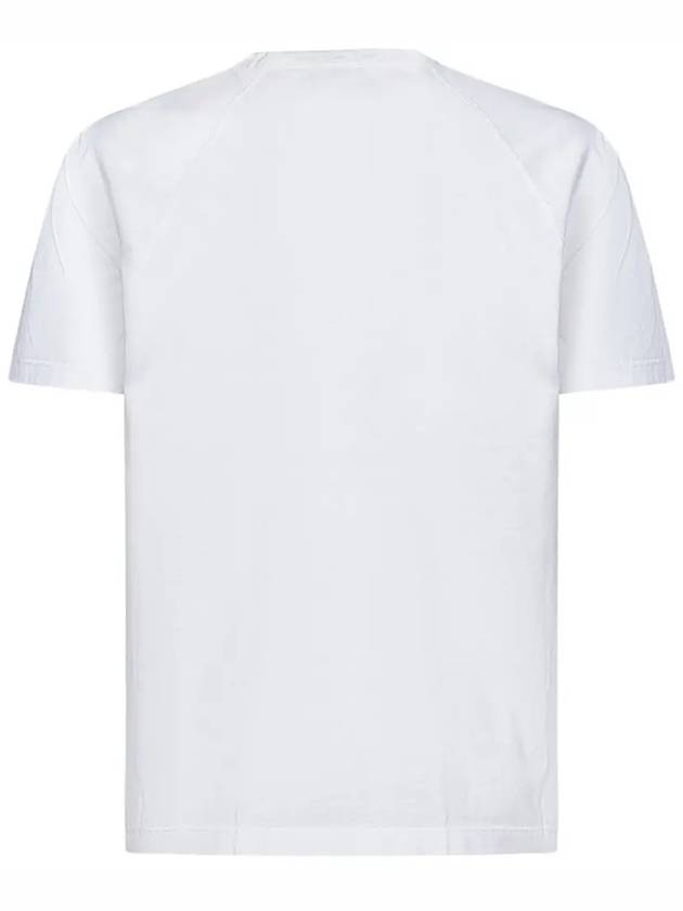 Logo Print Short Sleeve T-Shirt White - CP COMPANY - BALAAN 4