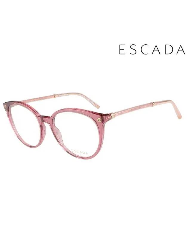 Glasses Frame VES D59 01CK Round Women's Glasses - ESCADA - BALAAN 1